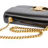 Celine Shiny Calfskin Triomphe Claude Shoulder Bag Secondhand