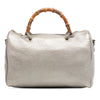 Gucci Medium Calfskin Bamboo Shopper Boston Bag Secondhand
