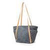 Chanel Quilted Denim CC Camellia Tote Secondhand