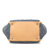 Chanel Quilted Denim CC Camellia Tote Secondhand