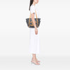 Chanel Quilted Denim CC Camellia Tote Secondhand