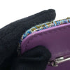 Chanel CC Quilted Tweed Rainbow Hardware Wallet on Chain Secondhand