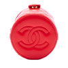 Chanel CC Quilted Lambskin Top Handle Round Vanity Case with Chain Secondhand