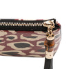 Gucci Leopard Print Leather Bamboo Clutch Secondhand