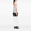 Prada Mini Scamosciato Trimmed Glace Calf Twin Pocket Satchel Secondhand