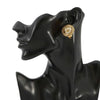 Chanel Gold Plated CC Faux Pearl Round Clip on Earrings Secondhand