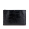 Saint Laurent Croc Embossed Leather Document Holder Secondhand