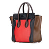 Celine Micro Tricolor Leather Luggage Tote Secondhand