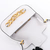 Valentino Garavani V logo Leather Shoulder bag in White Secondhand
