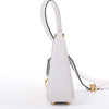 Valentino Garavani V logo Leather Shoulder bag in White Secondhand