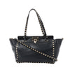 Valentino Garavani Rockstud Leather 2Way Handbag in Black Secondhand