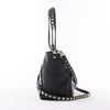 Valentino Garavani Rockstud Leather 2Way Handbag in Black Secondhand