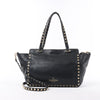 Valentino Garavani Rockstud Leather 2Way Handbag in Black Secondhand