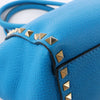 Valentino Garavani Rockstud Leather 2Way Handbag in Blue Secondhand