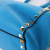 Valentino Garavani Rockstud Leather 2Way Handbag in Blue Secondhand