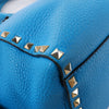 Valentino Garavani Rockstud Leather 2Way Handbag in Blue Secondhand