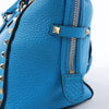 Valentino Garavani Rockstud Leather 2Way Handbag in Blue Secondhand