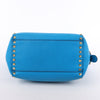 Valentino Garavani Rockstud Leather 2Way Handbag in Blue Secondhand