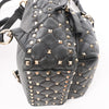 Valentino Garavani Rockstuds Spike Leather 2Way Backpack in Black Secondhand