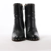 Valentino Garavani Rockstuds Leather Ankle Boots in Black, Size 37.5 EU Secondhand