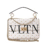Valentino Rockstud Spike VLTN Chain 2Way Shoulder Bag in White Secondhand