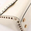 Valentino Garavani Rockstud Leather 2Way Handbag in Beige Secondhand