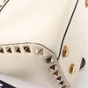 Valentino Garavani Rockstud Leather 2Way Handbag in Beige Secondhand