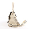 Valentino Garavani Rockstud Leather 2Way Handbag in Beige Secondhand