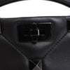 Valentino Garavani Roman Studs Leather 3-way Shoulder Bag in Black Secondhand
