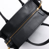 Valentino Garavani V Logo Leather 2Way Handbag in Black Secondhand