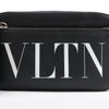 Valentino Garavani VLTN Leather Shoulder Bag in Black Secondhand
