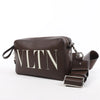 Valentino Garavani VLTN Leather Shoulder Bag in Brown Secondhand
