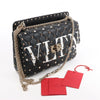 Valentino Garavani VLTN Rockstud Spike Chain Leather 2Way Shoulder Bag in Black Secondhand