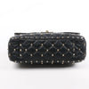 Valentino Garavani VLTN Rockstud Spike Chain Leather 2Way Shoulder Bag in Black Secondhand