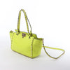 Valentino Garavani Rockstud Leather 2Way Handbag in Yellow Secondhand