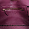 Valentino Garavani Rockstud Leather 2Way Handbag in Purple Secondhand