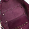 Valentino Garavani Rockstud Leather 2Way Handbag in Purple Secondhand