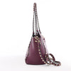 Valentino Garavani Rockstud Leather 2Way Handbag in Purple Secondhand