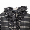 Secondhand Valentino Miss V Ruffled Silk Top - '90s