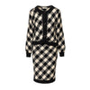 Secondhand Valentino Studio Checkered Wool Set - '90s
