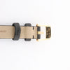 Van Cleef & Arpels Alhambra WTYB02B3 136574 YG & Leather QZ Watch with Shell-Face HH5655 Secondhand