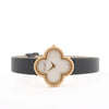 Van Cleef & Arpels Alhambra WTYB02B3 136574 YG & Leather QZ Watch with Shell-Face HH5655 Secondhand