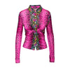 Secondhand Versace Fitted Snake Print Shirt - '10s