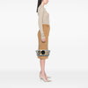 Chanel Choco Bar Canvas Camellia CC No. 5 Flap Handbag Secondhand