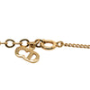 Dior Gold Plated CD Logo Pendant Necklace Secondhand