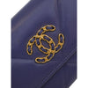 Chanel Quilted Goatskin 19 Flap Long Wallet Secondhand