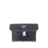Prada Saffiano Trimmed Tessuto Buckle Messenger Bag Secondhand
