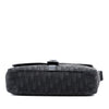 Dior Medium Oblique Canvas and Grained Calfskin Saddle Messenger Bag with Flap Secondhand