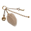 Chloé Gold Plated Chloe Symbols and Shearling Tail Bag Charm Secondhand