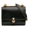 Fendi Small Scalloped Leather Kan I Crossbody Secondhand